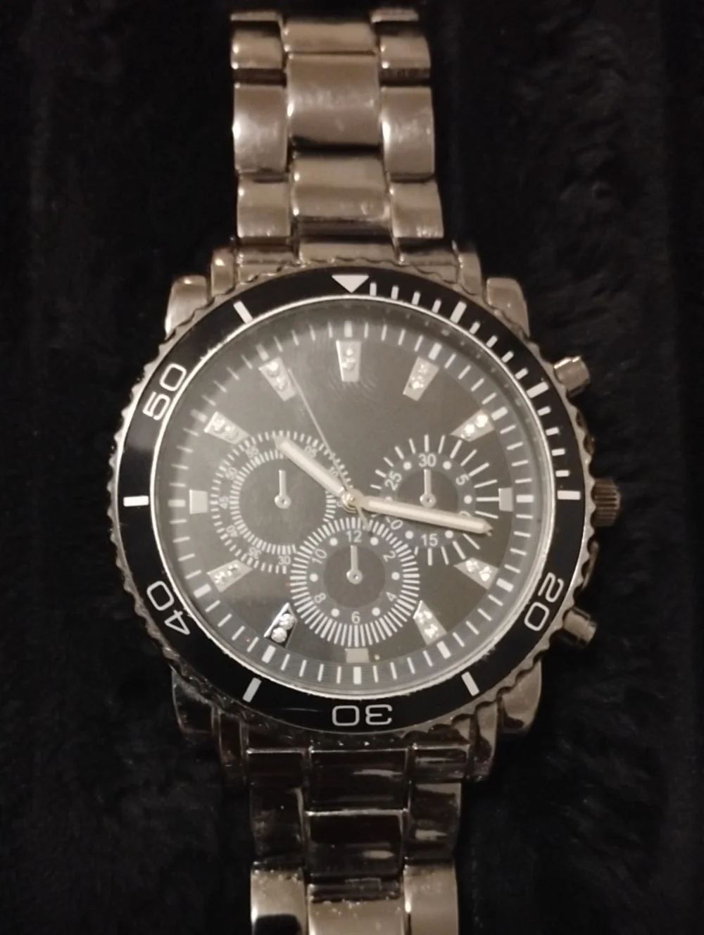 ACCUTIME BIG FACE WATCH NRMINT CONDITION